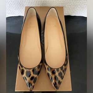 Brand New Christian Louboutin Pigalle Flats - Leopard